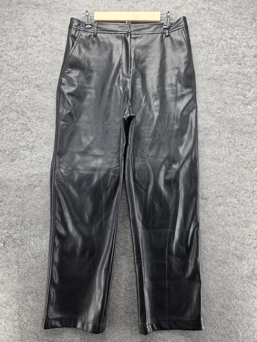 Cupshe Pants Womens L Black Dress Pants Microfiber Lined Pull On Pockets 31 In
